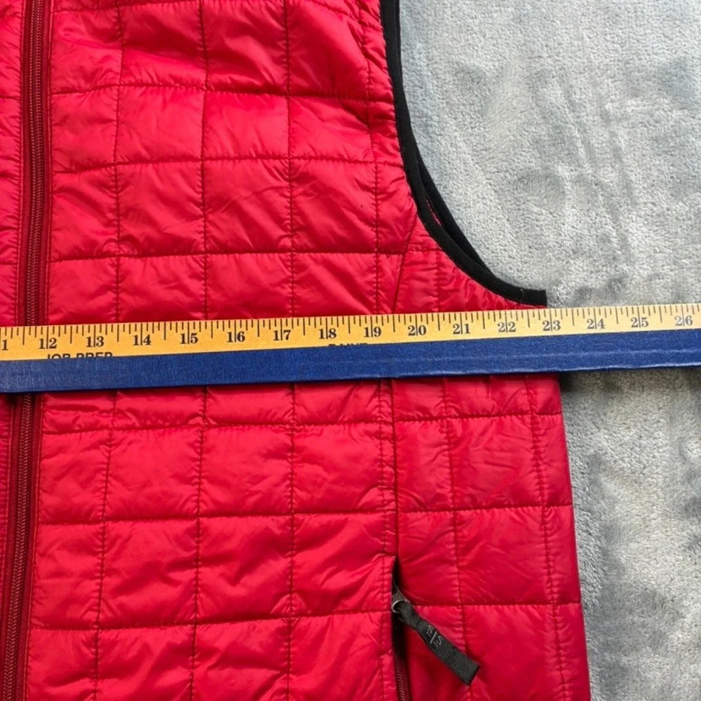 STS‎ Ranchwear Men's Large The Wesley Quilted Puffer Vest Red Mock Neck Full Zip